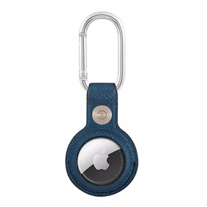 Guess Saffiano Vintage Script AirTag ümbris – sinine