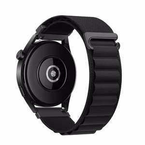Strap to Samsung Galaxy Watch Forcell F-Design FS05 polyester fiber buckle 20 mm must
