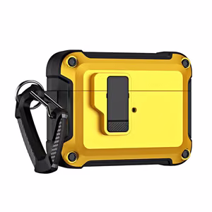 Airpods 4 Pro Armor Ümbris with Carabiner - kollane