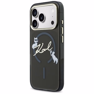 Karl Lagerfeld IML Choupettes Karl Script Logo MagSafe Ümbris for iPhone 17 Pro Max - must