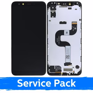 LCD Ekraan Ühildub Xiaomi Mi A2 Must Koos Frame (Service Pack)