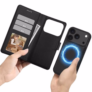 Tech-Protect Wallet MagSafe ümbris jaoks iPhone 17 Pro - matt must