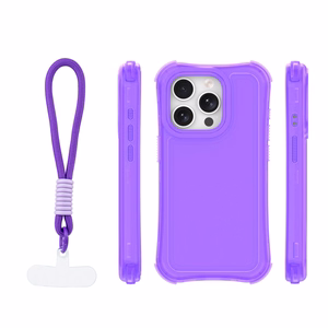 Safepop ümbris rihmaga iPhone 15 Pro 6,1" jaoks lilla