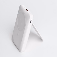 Powerbank compatible with MagSafe Forcell F-Energy MagStand F10K2 QC3.0 PD 5A 20W 10000 mAh valge