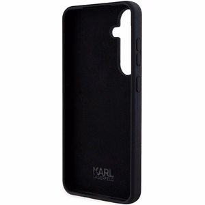 Karl Lagerfeld Silicone Ikonik ümbris jaoks Samsung Galaxy S24 - must