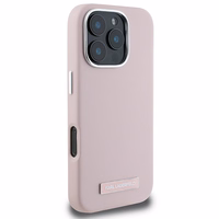 Karl Lagerfeld FW Metal Plate MagSafe iPhone 16 Pro Ümbris - roosa