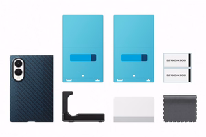 Samsung Galaxy Z Fold8 aramiidkiust magnetümbris 2 peegeldusvastase kilega, sinine
