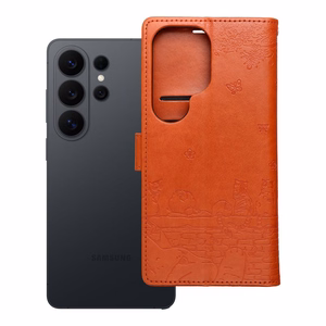 Чехол-книжка Mezzo для Redmi Note 15 Pro Plus 5G с котами коричневый