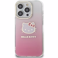 Hello Kitty IML Gradient Electrop Kitty Head ümbris jaoks iPhone 15 Pro Max - roosa