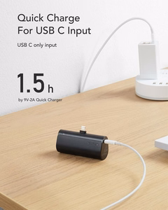 Powerbank Veger PlugOn (W0556P) PD QC3.0 3A 20W 5000 mAh with a built-in connector Lightning must