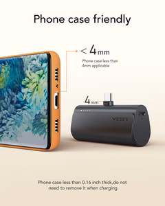 Powerbank Veger PlugOn (W0556/V0556) PD QC3.0 3A 20W 5000 mAh with a built-in connector Type C must