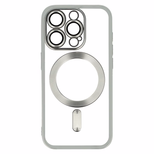 Metallic Magsafe Ümbris jaoks Iphone 16 Pro Hõbedane
