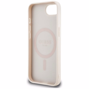 Guess 4G Flowers Print MagSafe iPhone 16e Ümbris - Roosa