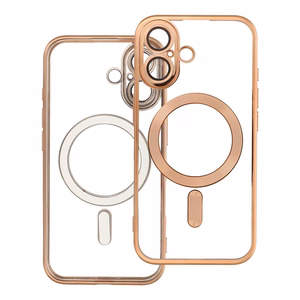 Case for iPhone 16 Electro Mag Cover compatible with MagSafe gold