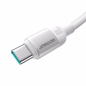 Joyroom S-A62 Lively Series 60W USB-C - USB-C kaabel 1.2m - valge