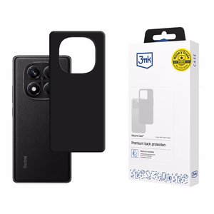 3mk Silicone Ümbris jaoks Xiaomi Redmi Note 14 Pro 5G - must