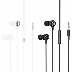 HOCO wire kõrvaklapid Jack 3,5 mm with microphone M116 valge
