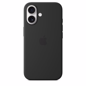 Apple Silicone Case - silikoonümbris koos MagSafe-ga iPhone 16 jaoks (must)