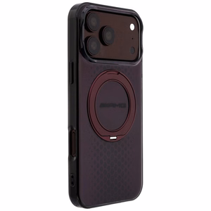 Mercedes AMG IML Double Layer Urban Line ümbris seadmele iPhone 18 Pro Max / 17 Pro Max, rõngastoega, MagSafe-ühilduv – bordoopunane