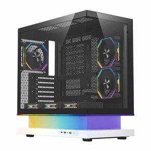 DarkFlash F1 ATX-arvutikorpus 6 ventilaatoriga, valge