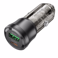 Car laadija Borofone BZ25 38W USB-C/USB-A must