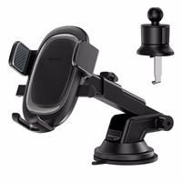 Baseus UltraControl Pro Clamp-on Car Hoidja with Suction Cup/Hook jaoks Air Vent - must