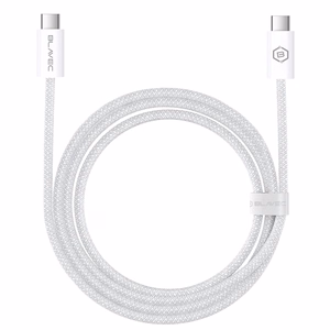 Blavec Cable Candy braided - Type C to Type C - PD 60W 3A 2 metres Apple CarPlay/Android Auto (CCA-CC3W20) white