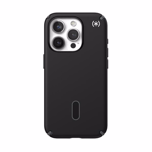 Speck Presidio2 Pro ClickLock MagSafe ümbris seadmele iPhone 15 Pro, mustas ja kiltkivihallis värvitoonis