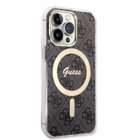 Set Guess GUBPP13XH4EACSK Ümbris+ Charger iPhone 13 Pro Max must/must hard ümbris 4G Print MagSafe
