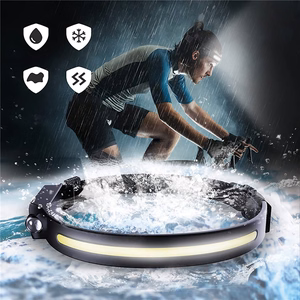 Wozinsky WLC-1200 350lm CREE LED Headlamp IPX4 with Motion Sensor - Black