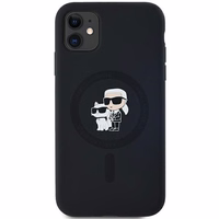 Karl Lagerfeld Silicone Karl&Choupette MagSafe ümbris jaoks iPhone 11 / Xr - must