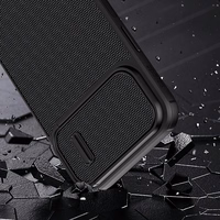 Nillkin Textured S Case iPhone 14 Pro Max soomustatud kate koos kaamerakattega tumeroheline