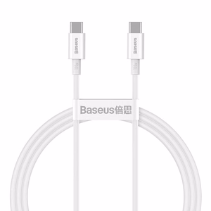Cable Baseus Superior from Type-C to Type-C 100W 1.0m white CATYS-B02