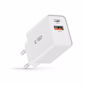 Tech-Protect NC30W USB-C PD 30W / USB-A QC 3.0 laadija - valge