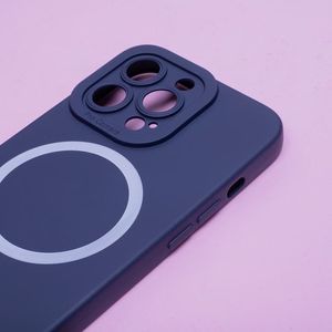 Silicon Mag ümbris jaoks iPhone 15 Plus 6,7" dark sinine
