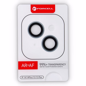 Tempered Glass Camera Lens for iPhone 15 / 15 PLUS Forcell Premium blue