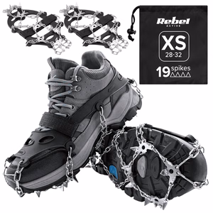 REBEL ACTIVE naastudega libisemistõkked matkajalatsitele, suurus XS, 28–32