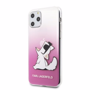 Karl Lagerfeld KLHCN65CFNRCPI iPhone 11 Pro Max kõva ümbris roosa Choupette Fun