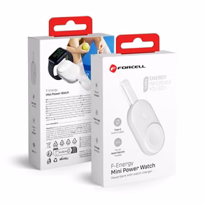 Powerbank jaoks Apple Watch Forcell F-Energy Mini Power Watch 1A 2,5W 1200 mAh valge