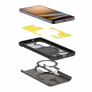 SPIGENi ümbris TOUGH ARMOR ühildub MagSafe'iga SAMSUNG S26 jaoks relvastatud metallist