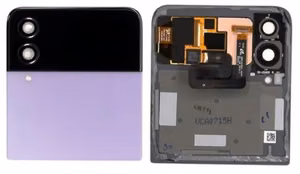 LCD screen Samsung F721 Z Flip4 5G koos touch screen koos frame (Outer) Bora Lilla original (used Grade B)