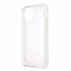 Guess GUHCN58PCGLSI iPhone 11 Pro hõbedane/hõbedane kõva ümbris Glitter