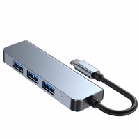 HUB Tech-Protect V1 4in1 USB-C - 3x USB-A 2.0 / USB-A 3.0 - hall