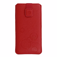 WONDER Deko Pouch Ümbris (Size XXL) jaoks Samsung S25 Ultra/S24 Ultra/M35/M23/A16 5G/Xiaomi Redmi 14C punane