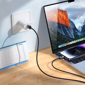 Cable USB A to Lightning Hoco 2,4A with display 1 m X118 black