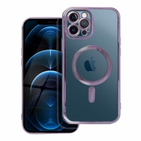 ELECTRO MAG COVER case compatible with MagSafe jaoks IPHONE 12 Pro Max deep lilla
