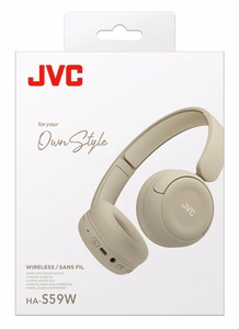JVC HA-S59W Headset Wired & Wireless Head-band Music/Everyday USB Type-C Bluetooth beez