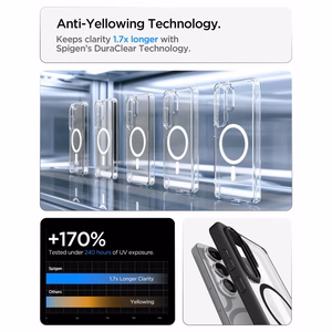 Spigen Ultra Hybrid Mag MagSafe ümbris Samsung Galaxy S26 Ultra - läbipaistev must