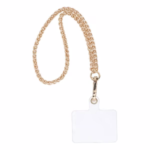 CHAIN #43 Phone lanyard, Phone pendant / cord length 40cm (20cm in the loop) / on wrist - kuldne