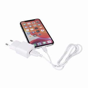 Maxlife MXTC-01 laadija 1x USB 2.1A valge + USB-C kaabel